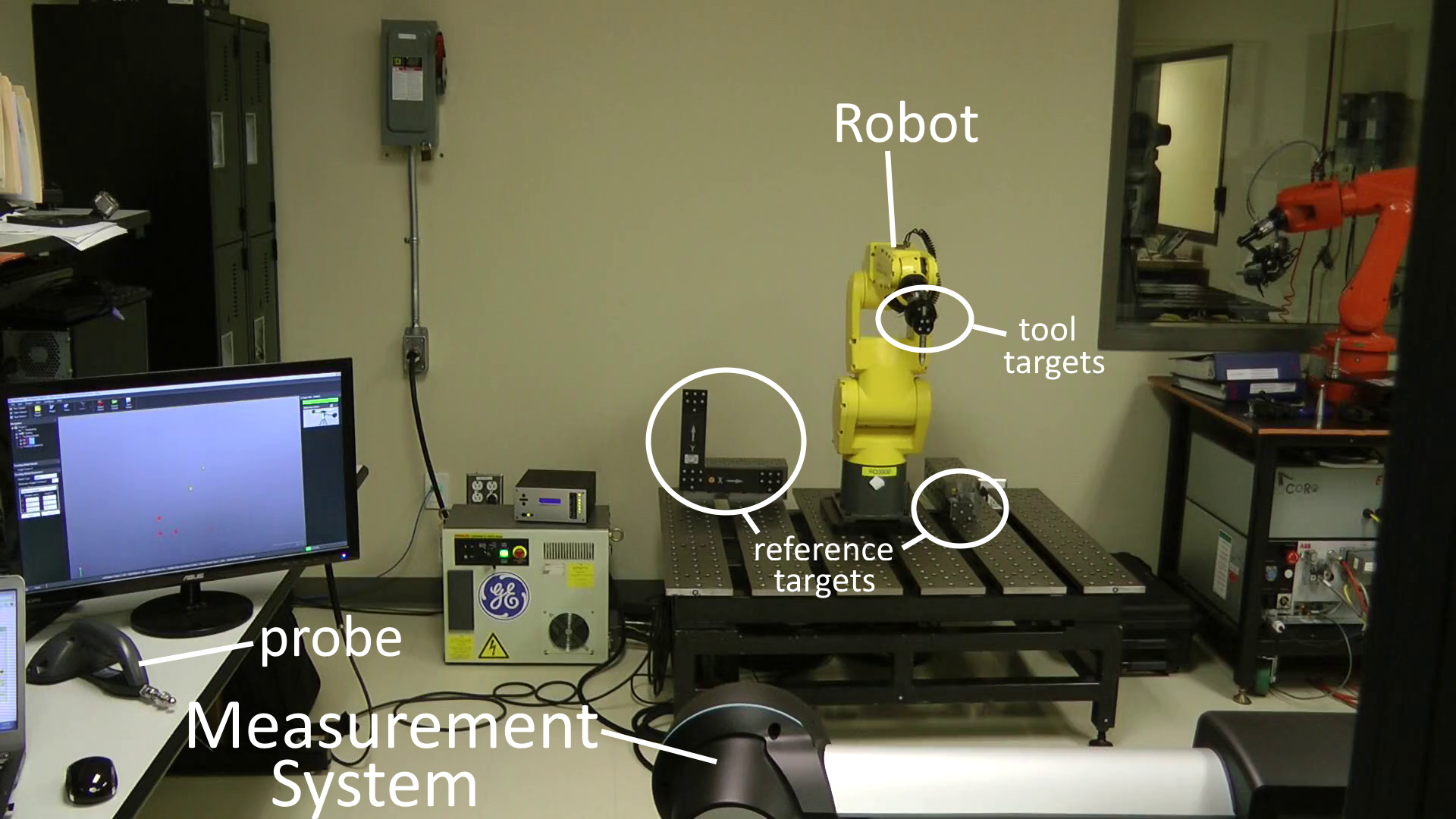 Robot calibration with Optical CMM