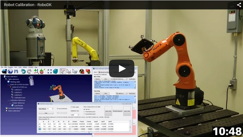 Robot calibration with Laser Tracker